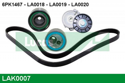 LUCAS ENGINE DRIVE lak0007 -  Поликлиновой ременный комплект